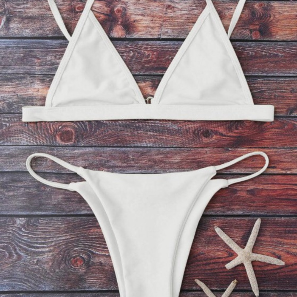 Brand new with tags zaful white bikini M